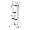 MUNK Rollgerüst mit Fahrbalken 0,75x2,45m Plattform 8,45m AH