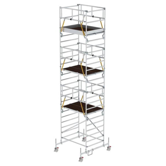 Rollgerüst mit Doppelplattform 1,35x1,80m Rollgerüst mit Doppelplattform 1,35x1,80m-Beschreibung lesen