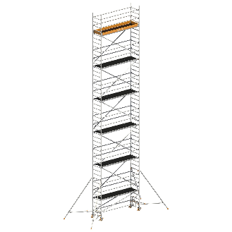 Layher Rollgerüst Uni Standard P2 mit Gerüststützen 13,20m AH-Beschreibung lesen