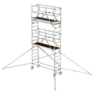 MUNK Rollgerüst SG mit Ausleger 0,75x2,45m Plattform 6,47m AH-Beschreibung lesen