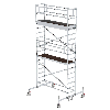 MUNK Rollgerüst mit Fahrbalken 0,75x2,45m Plattform 6,45m AH MUNK Rollgerüst mit Fahrbalken 0,75x2,45m Plattform 6,45m AH