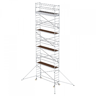 MUNK Aluminium-Rollgerüst mit Ausleger 3,00x0,75m Plattform 10,39m AH-Beschreibung lesen