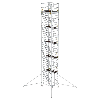 MUNK Rollgerüst SG mit Schrägaufstiegen 1,35x1,80m und Ausleger 12,35m AH MUNK Rollgerüst SG mit Schrägaufstiegen 1,35x1,80m und Ausleger 12,35m AH