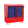 Bauer Gefahrstoff-Depot GD-C für Innenbereich mit Spritzschutzwand und Haube, Feuerrot Bauer Gefahrstoff-Depot GD-C für Innenbereich mit Spritzschutzwand und Haube, Feuerrot