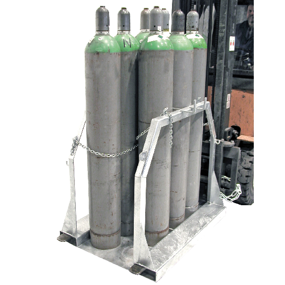 Bauer Stahlflaschen-Palette SFP 8, feuerverzinkt-Beschreibung lesen