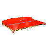 Bauer Restgitter-Palette RGP-1, lackiert, Feuerrot Bauer Restgitter-Palette RGP-1, lackiert, Feuerrot