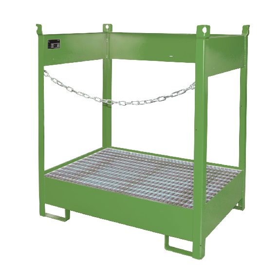Bauer Fass-Stapelpalette FSP-2, seitlich offen, Resedagrün Bauer Fass-Stapelpalette FSP-2, seitlich offen, Resedagrün-Beschreibung lesen