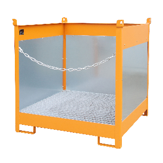 Bauer Fass-Stapelpalette FSP-4 G, lackiert, Gelborange-Beschreibung lesen