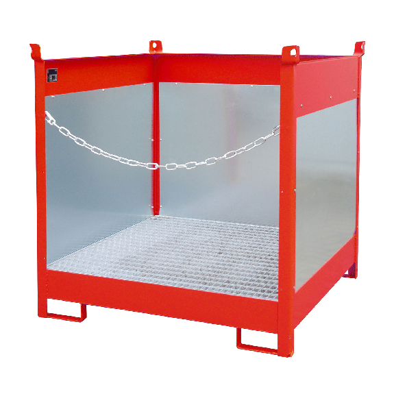 Bauer Fass-Stapelpalette FSP-4 G, lackiert, Feuerrot-Beschreibung lesen
