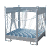 Bauer Fass-Stapelpalette FSP-4 D, Drahtgitterwände, feuerverzinkt Bauer Fass-Stapelpalette FSP-4 D, Drahtgitterwände, feuerverzinkt