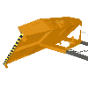 Bauer Restgitter-Palette RGP-2, lackiert, Gelborange Bauer Restgitter-Palette RGP-2, lackiert, Gelborange
