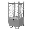 Bauer Fass-Stapelpalette FSP-1 D, Drahtgitterwände, Mausgrau