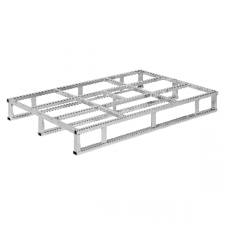 Kongamek Stahlpalette 1200x800x145mm mit Rahmen und 1000kg Tragkraft-Beschreibung lesen