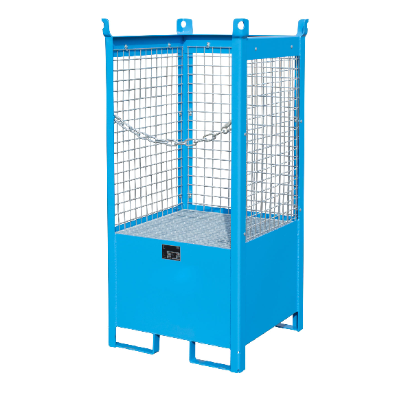 Bauer Fass-Stapelpalette FSP-1 D, Drahtgitterwände, Lichtblau Bauer Fass-Stapelpalette FSP-1 D, Drahtgitterwände, Lichtblau-Beschreibung lesen
