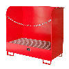 Bauer Gefahrstoff-Depot GD-A für Innenbereich mit Spritzschutzwand, Feuerrot Bauer Gefahrstoff-Depot GD-A für Innenbereich mit Spritzschutzwand, Feuerrot