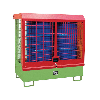 Bauer Gefahrstoff-Depot GD-C für Innenbereich mit Spritzschutzwand und Haube, Resedagrün Bauer Gefahrstoff-Depot GD-C für Innenbereich mit Spritzschutzwand und Haube, Resedagrün