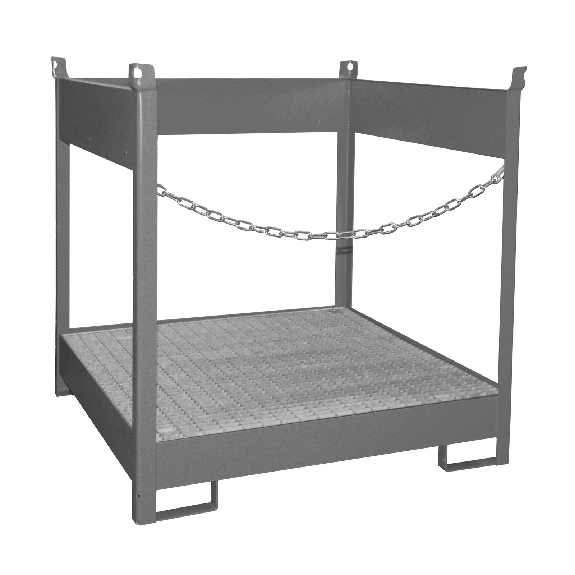 Bauer Fass-Stapelpalette FSP-4, seitlich offen, Mausgrau Bauer Fass-Stapelpalette FSP-4, seitlich offen, Mausgrau-Beschreibung lesen