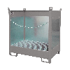 Bauer Fass-Stapelpalette FSP-2 G, lackiert, Mausgrau