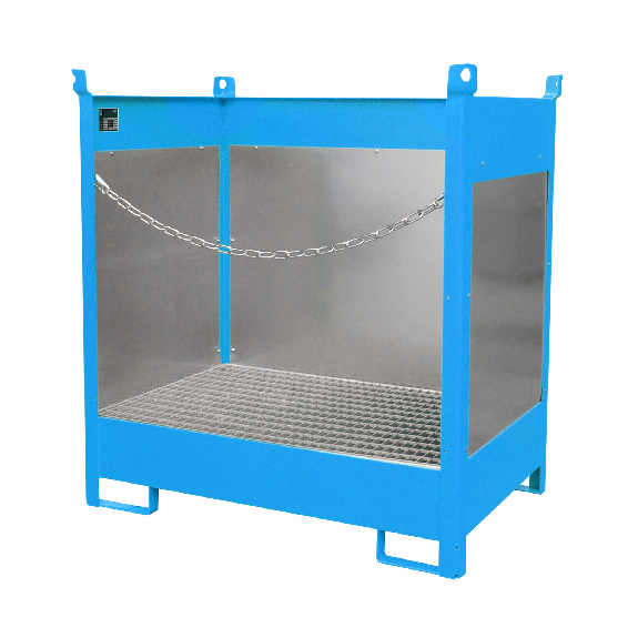 Bauer Fass-Stapelpalette FSP-2 G, lackiert, Lichtblau-Beschreibung lesen