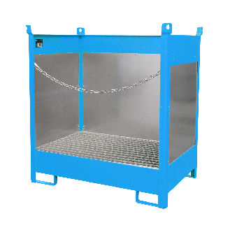 Bauer Fass-Stapelpalette FSP-2 G, lackiert, Lichtblau-Beschreibung lesen
