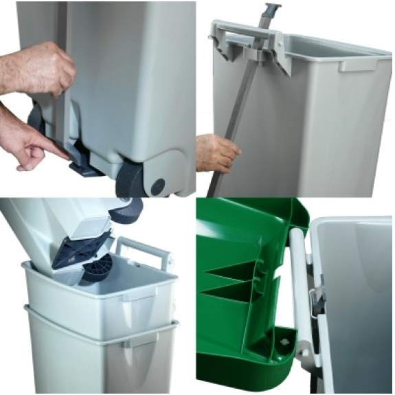 Cubo tapa azul 60 lts Cubo tapa azul 60 lts-Leer más