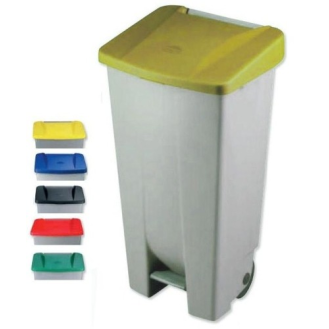 Cubo tapa amarilla 120 lts-Leer más