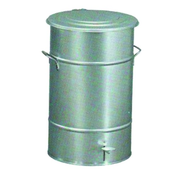 Cube à pédale galvanisée de 70 litres.-Leggi tutto