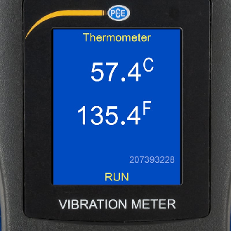 PCE Instruments Vibrationsmessgerät PCE-VM 22 |mit Drehzahlmesser und Thermometer-Beschreibung lesen