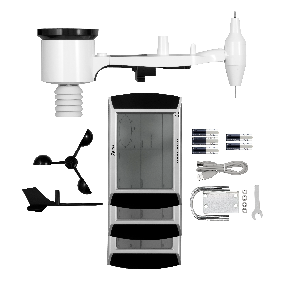 PCE Instruments Wetterstation PCE-FWS 20N-2 |3 Displays |Innentemperatur in Celsius oder Fahrenheit |Innenluftfeuchte-Beschreibung lesen