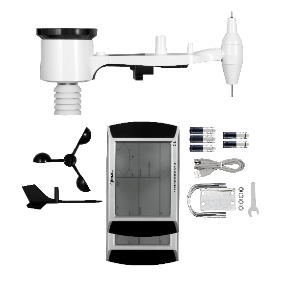 PCE Instruments Wetterstation PCE-FWS 20N-1 |2 Displays |Innentemperatur in Celsius oder Fahrenheit |Innenluftfeuchte-Beschreibung lesen