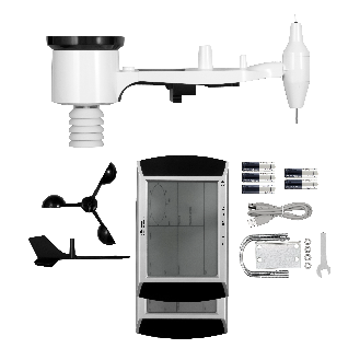 PCE Instruments Wetterstation PCE-FWS 20N-1 |2 Displays |Innentemperatur in Celsius oder Fahrenheit |Innenluftfeuchte-Beschreibung lesen