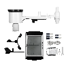 PCE Instruments Wetterstation PCE-FWS 20N |Innen-Temperatur in Celsius oder Fahrenheit |Sturmwarnung |Wetterprognose
