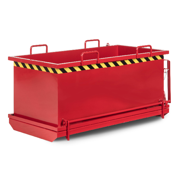 RR Industrietechnik Klappbodenbehälter Typ RKB 1810x1010x845mm 1000dm³ RAL 3000 Feuerrot-Beschreibung lesen