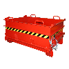 Bauer Baustoffcontainer BC 500 (Steinklammer-Entriegelung), lackiert, Feuerrot Bauer Baustoffcontainer BC 500 (Steinklammer-Entriegelung), lackiert, Feuerrot