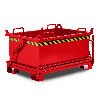 RR Industrietechnik Klappbodenbehälter Typ RBB-100 910x1370x1300mm 1000dm³ RAL 3000 Feuerrot