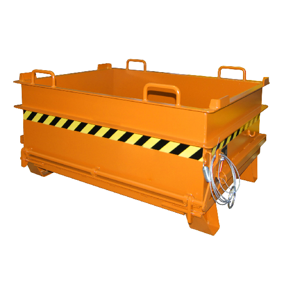 Conteneur à matériaux de construction Bauer BC 500, peint, jaune-orange-Leggi tutto