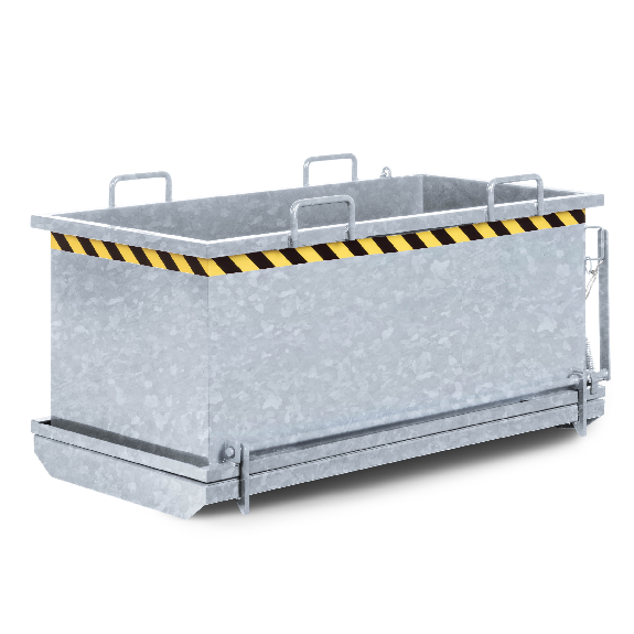 Conteneur à fond rabattable RR Industrietechnik type RKB 1490x690x845mm 500dm³ galvanisé-Leer más