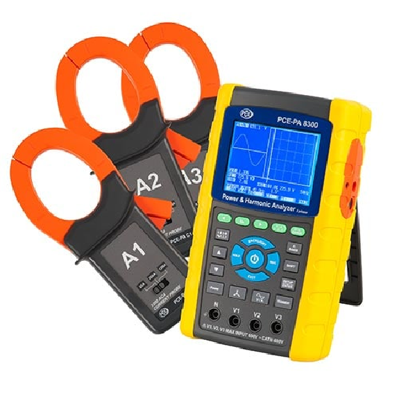 PCE Instruments Leistungsmessgerät PCE-PA 8300-1 Strommessung Set 1 10 ... 600 V AC |3 Phasen |IEC1010CAT III 600 V-Beschreibung lesen