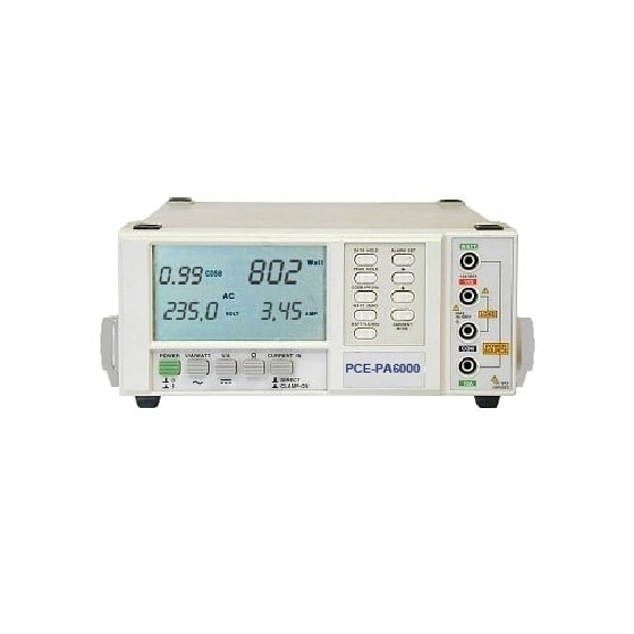 Leistungsanalysator RS-232 |Auswertesoftware für Leistungsanalyse |IEC-1010-1|CAT II 600 V-Beschreibung lesen