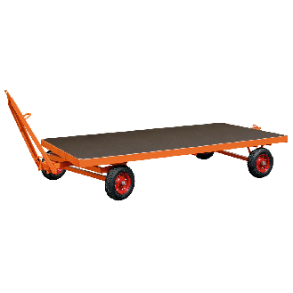 VARIOfit Industrieanhänger mit 1-Achs Drehschemellenkung und Vollgummibereifung 5000x2000x540mm-Beschreibung lesen