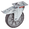 Fetra TPE-ESD Lenkrolle mit Feststeller, 200x40 mm Radgröße