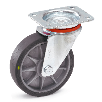 Fetra TPE-ESD Lenkrolle, 160x40 mm Radgröße-Beschreibung lesen