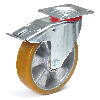 Fetra Polyurethan Lenkrolle mit Feststeller, 200x50 mm Radgröße Fetra Polyurethan Lenkrolle mit Feststeller, 200x50 mm Radgröße