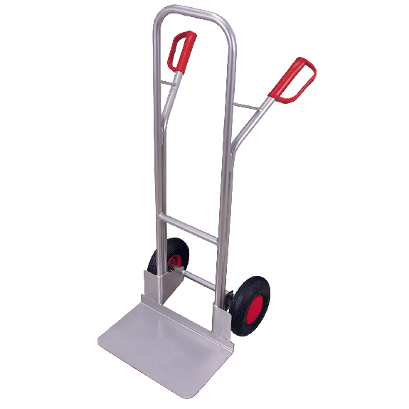 VARIOfit Aluminiumkarre große Schaufel 200kg Tragkraft 1310mm Höhe Luftbereifung-Beschreibung lesen