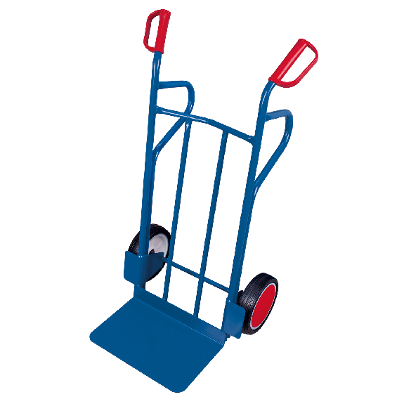 VARIOfit Stahlrohrkarren 250kg Tragkraft mit Standbügeln, große Schaufel Vollgummibereifung VARIOfit Stahlrohrkarren 250kg Tragkraft mit Standbügeln, große Schaufel Vollgummibereifung-Beschreibung lesen