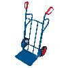 VARIOfit Stahlrohrkarren 250kg Tragkraft mit Standbügeln, große Schaufel Vollgummibereifung VARIOfit Stahlrohrkarren 250kg Tragkraft mit Standbügeln, große Schaufel Vollgummibereifung