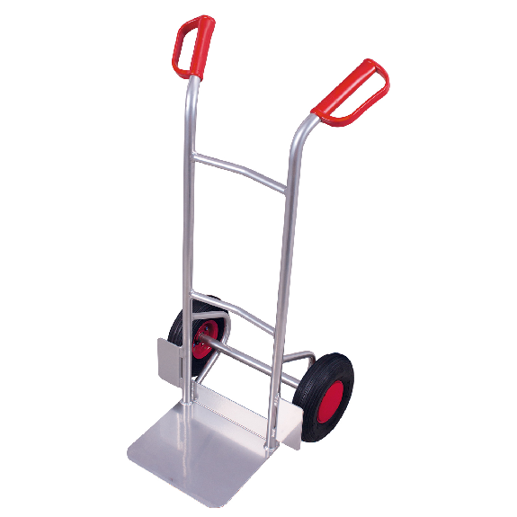 Chariot en aluminium 150 kg de charge avec pneus d'air de force croix courbe-Leggi tutto