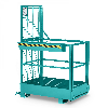 RR Industrietechnik Arbeitskorb Typ RAK-SLIM 800x800x1910mm RAL5018 Türkisblau RR Industrietechnik Arbeitskorb Typ RAK-SLIM 800x800x1910mm RAL5018 Türkisblau
