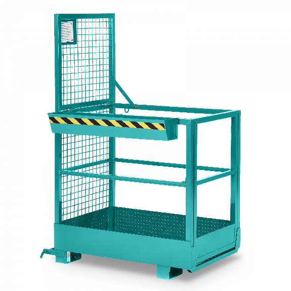 RR Industrietechnik Arbeitskorb Typ RAK-SLIM 800x800x1910mm RAL5018 Türkisblau RR Industrietechnik Arbeitskorb Typ RAK-SLIM 800x800x1910mm RAL5018 Türkisblau-Beschreibung lesen