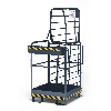 RR Industrietechnik Arbeitskorb Typ RAK-ONE 800x800x1900mm RAL7016 Anthrazitgrau